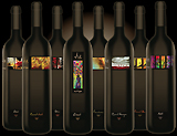 Osnat's abstract art on wine labels